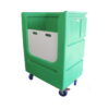 Green Linen Trolley for Soiled Linen