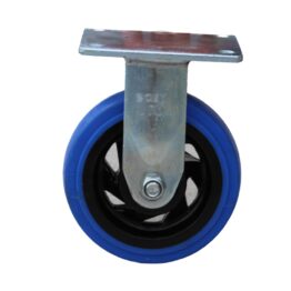 150mm Blue Rubber Fixed Castor