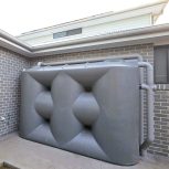 Onsite Stormwater Detention (OSD) and Retention Tanks Rotoplas slimline water tank used for onsite stormwater detention and retention